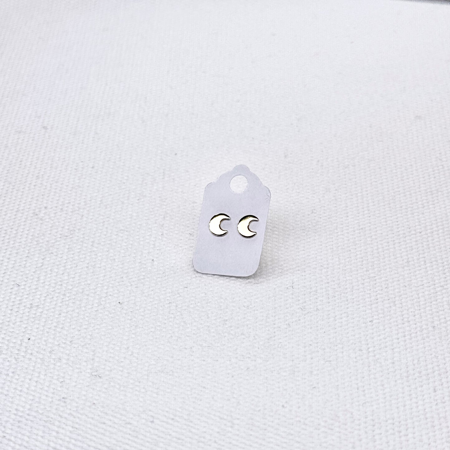 Crescent Moon Studs