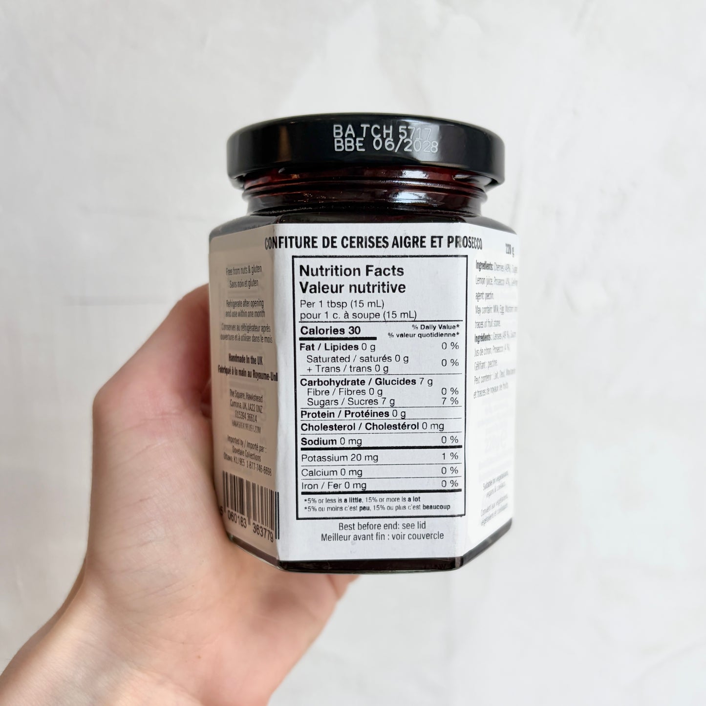 Sour Cherry & Prosecco Jam