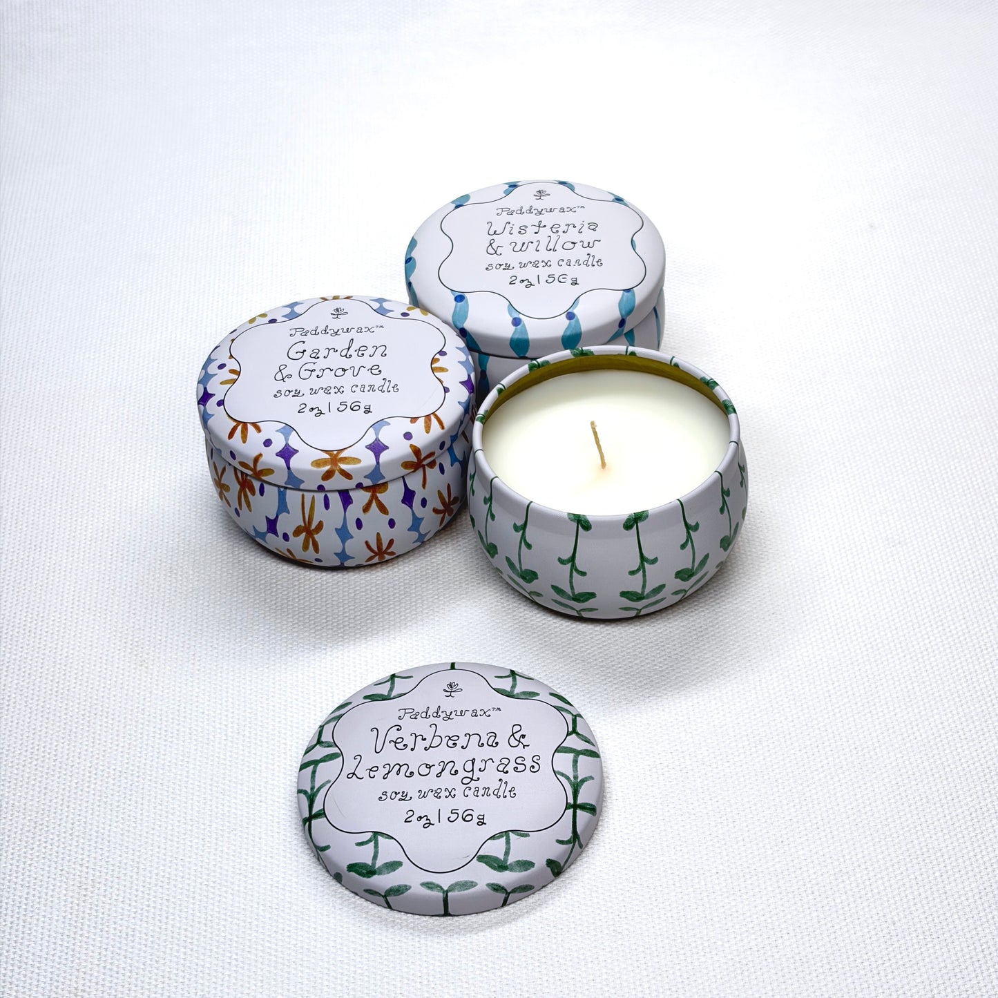 Tin Candle - Verbena + Lemongrass 2 oz