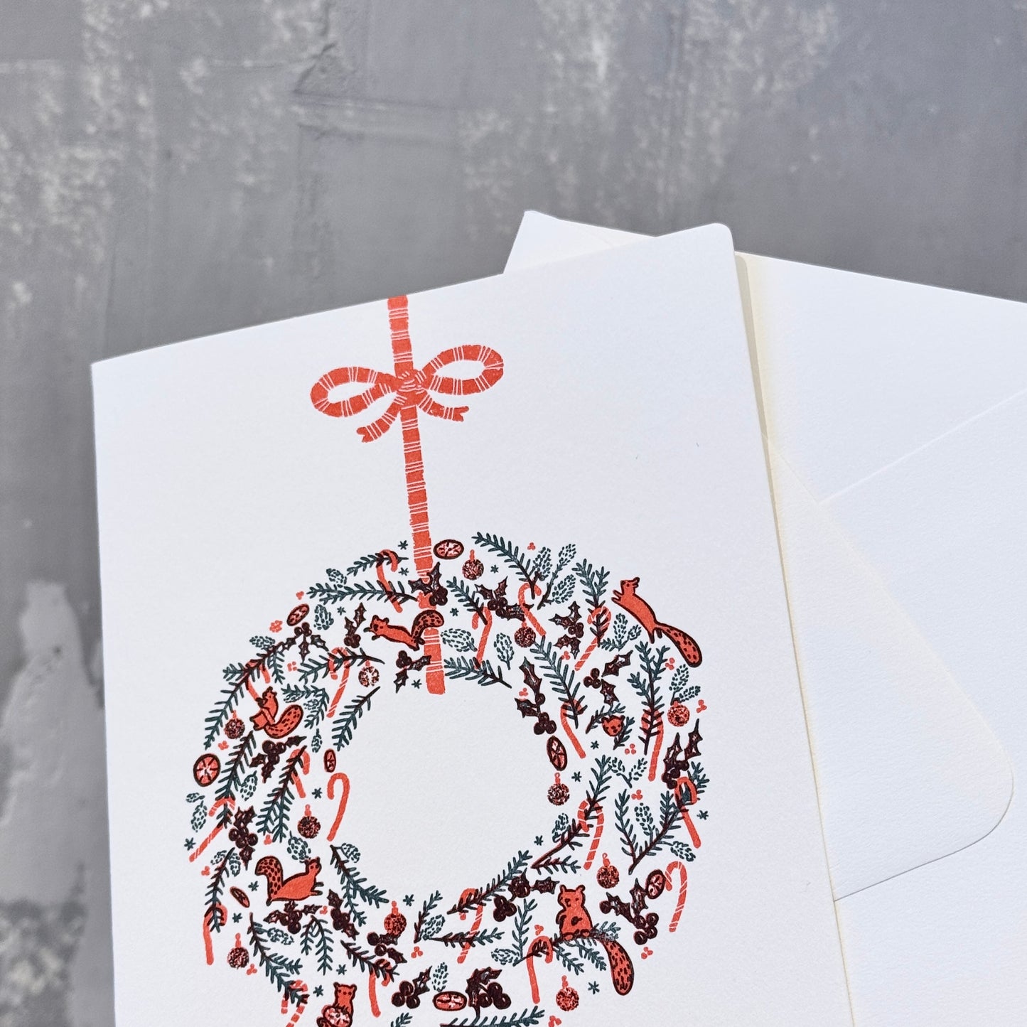 'Christmas Wreath' Card