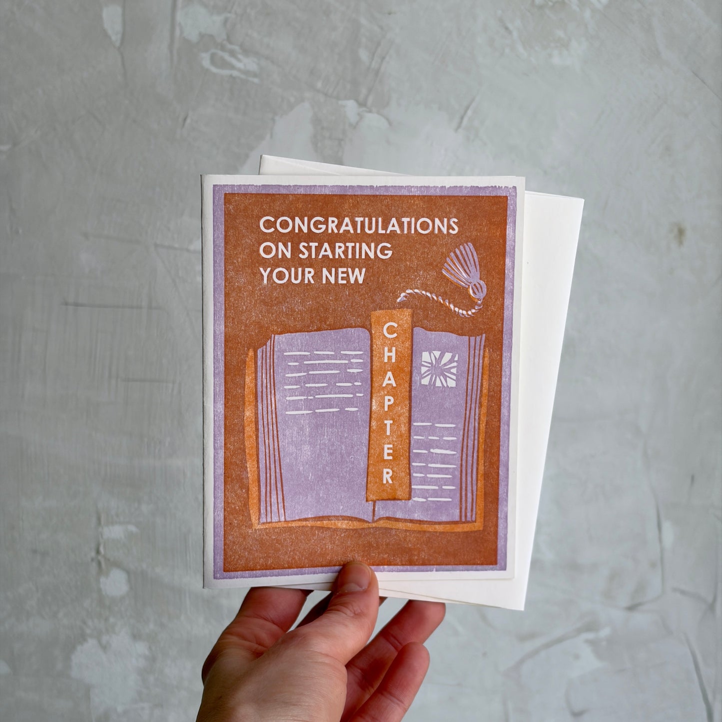 'Congratulations on Starting Your New Chapter' Card