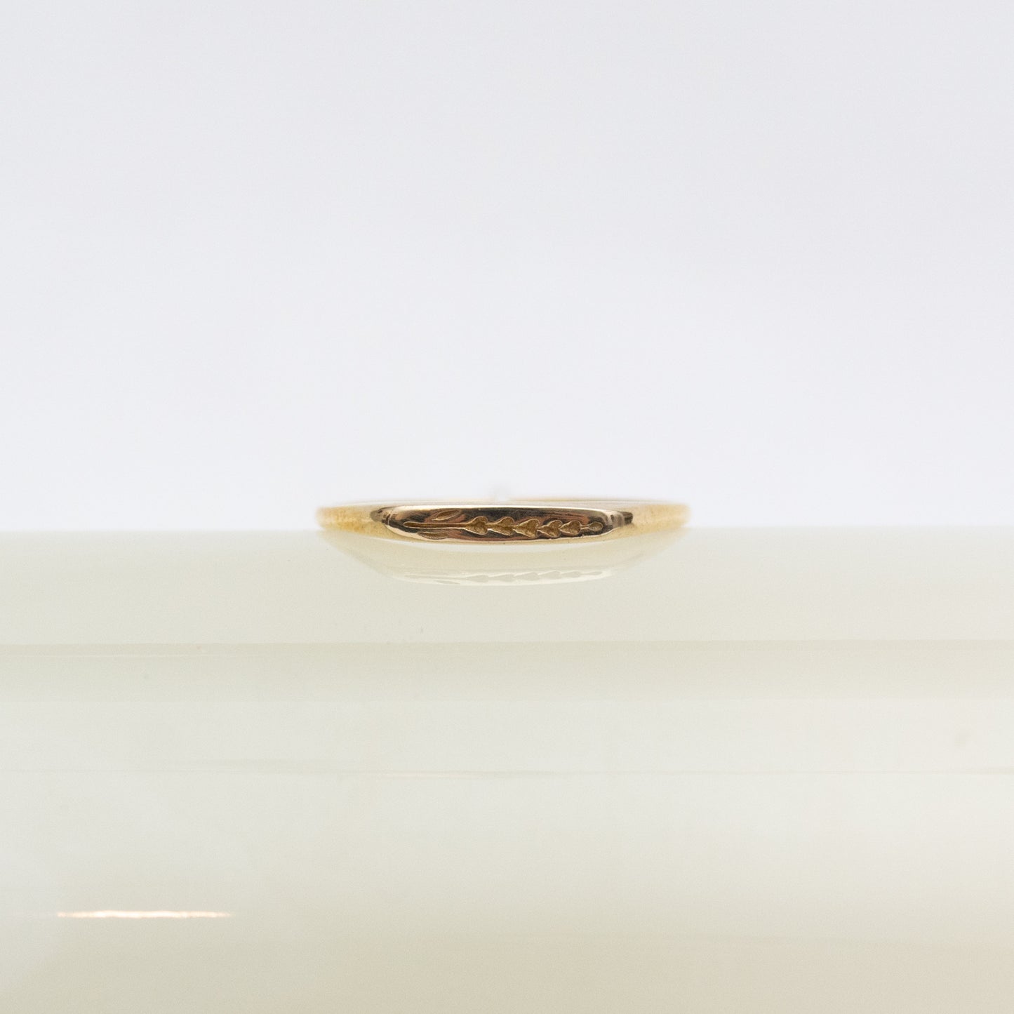 Petite Lavender Brass Signet