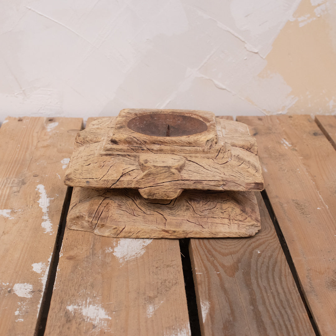 Meru Wooden Candle Base