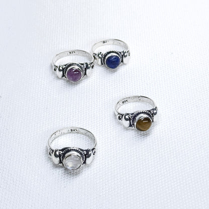 Silver Gemstone Ring #10