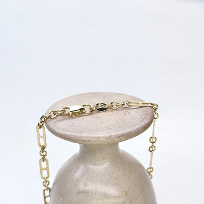 10K Gold Fancy Links Bracelet