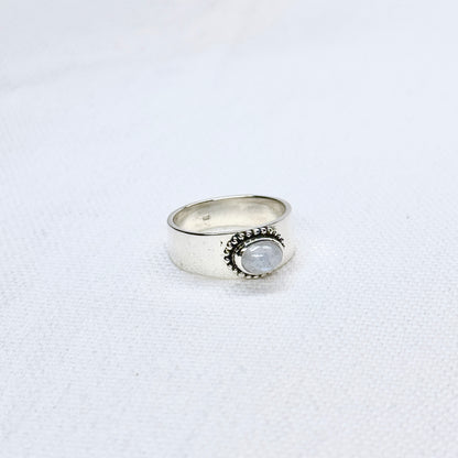 Silver Gemstone Ring #12