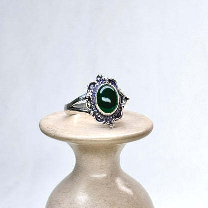 Silver Gemstone Ring #9