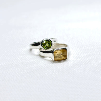 Silver Gemstone Ring #16