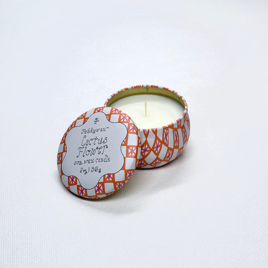 Tin Candle - Cactus Flower 2 oz