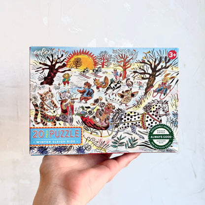 Winter Sleigh Ride 20 Piece Puzzle