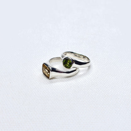 Silver Gemstone Ring #16