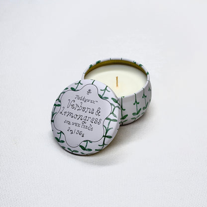 Tin Candle - Verbena + Lemongrass 2 oz