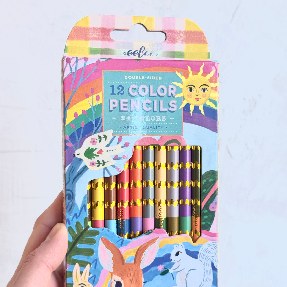 Fawn & Sun 12 Double Sided Color Pencils