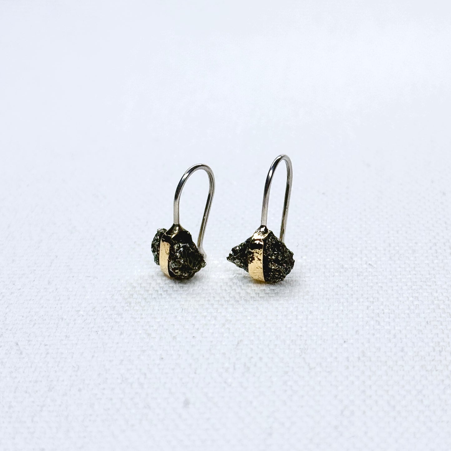 Pyrite Drop Earring