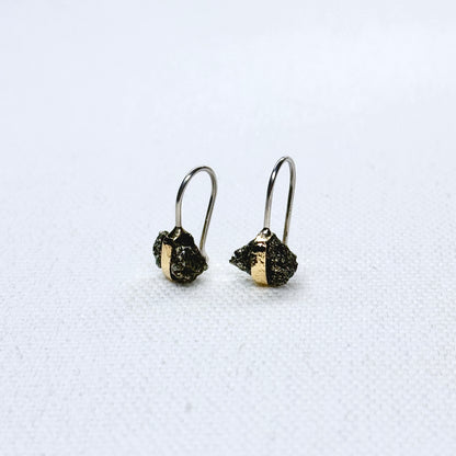 Pyrite Drop Earring