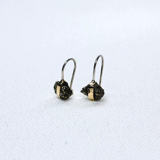 Pyrite Drop Earring