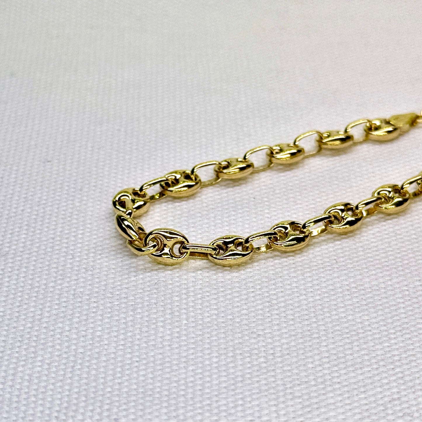 Puffed Link Bracelet