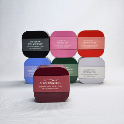 Metal Incense Tin - Saffron Rose