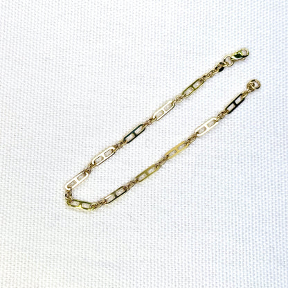 10K Gold Fancy Links Bracelet