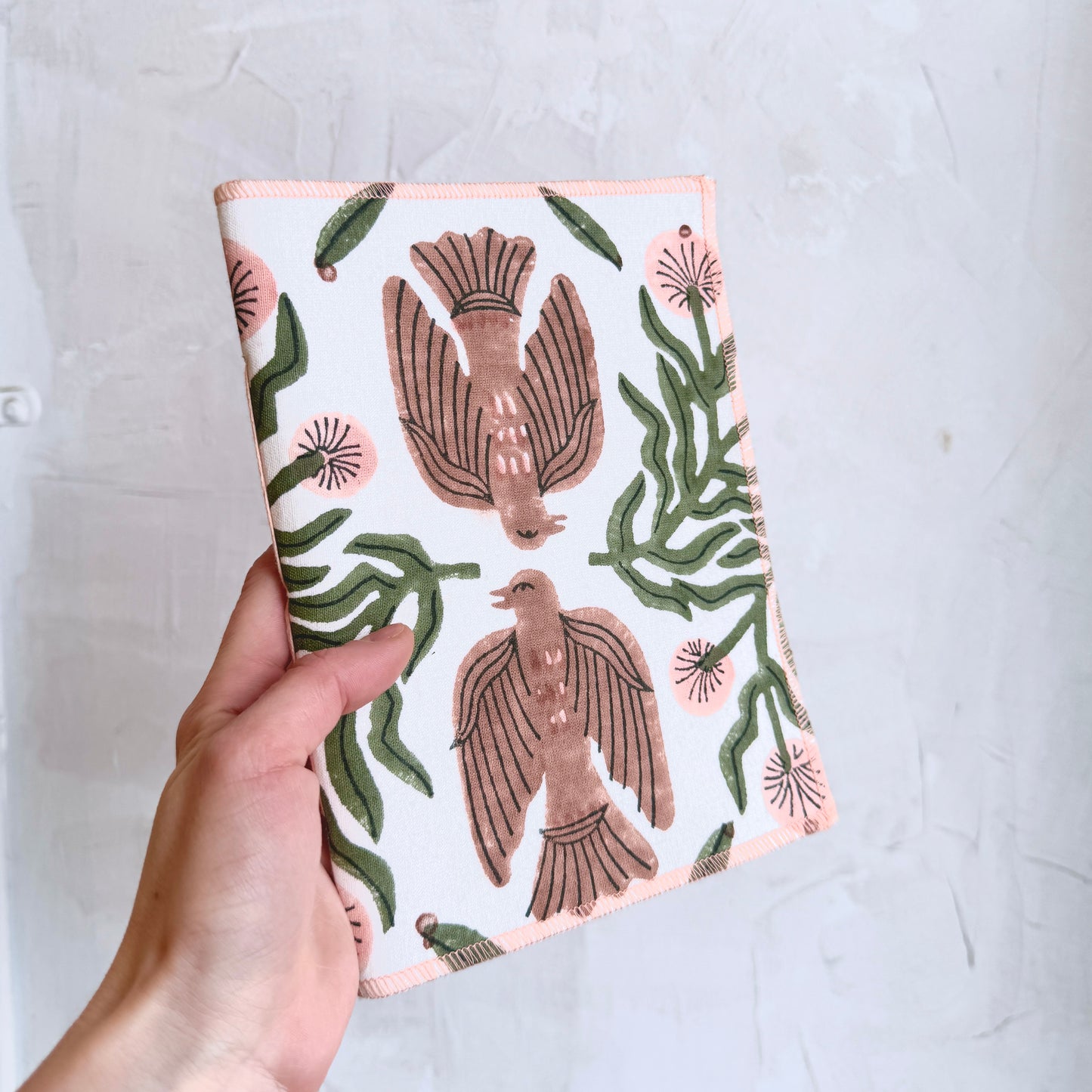 Bird Block Print Notebook