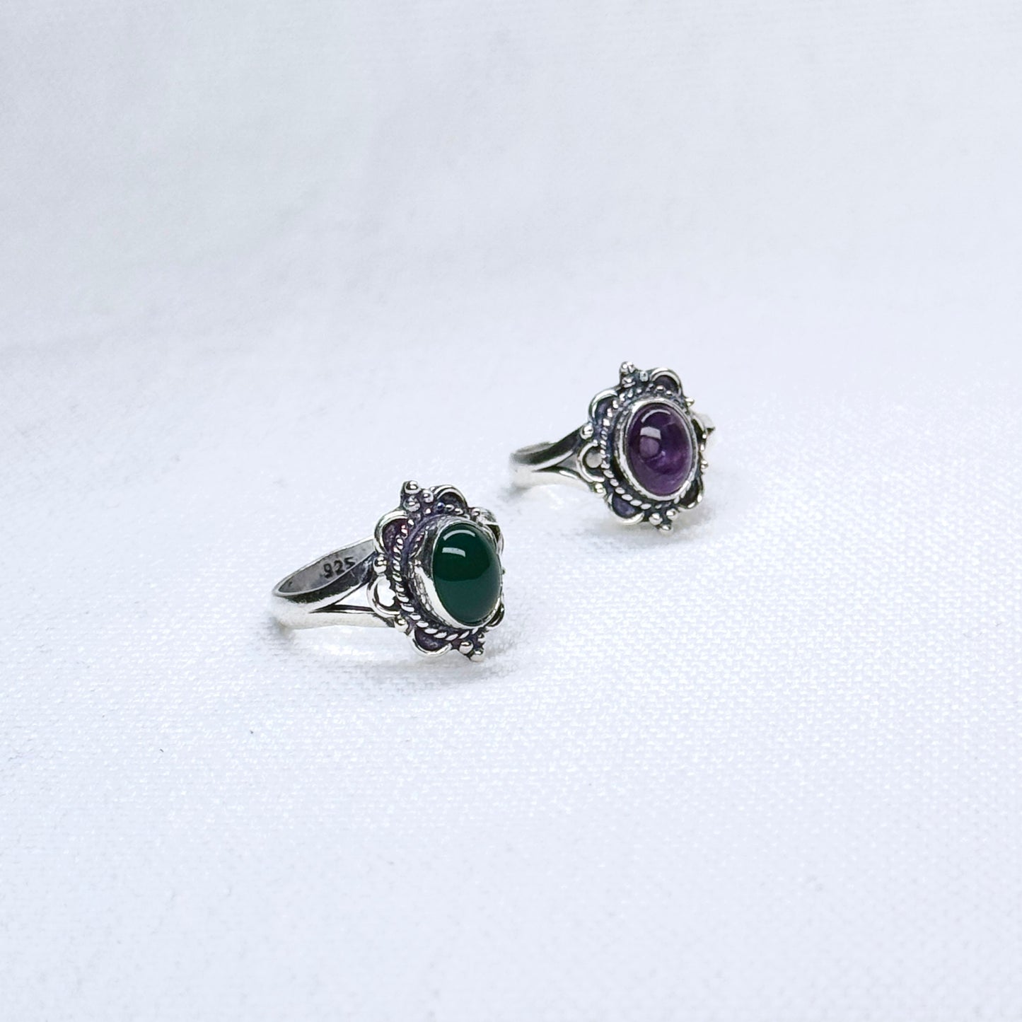 Silver Gemstone Ring #9