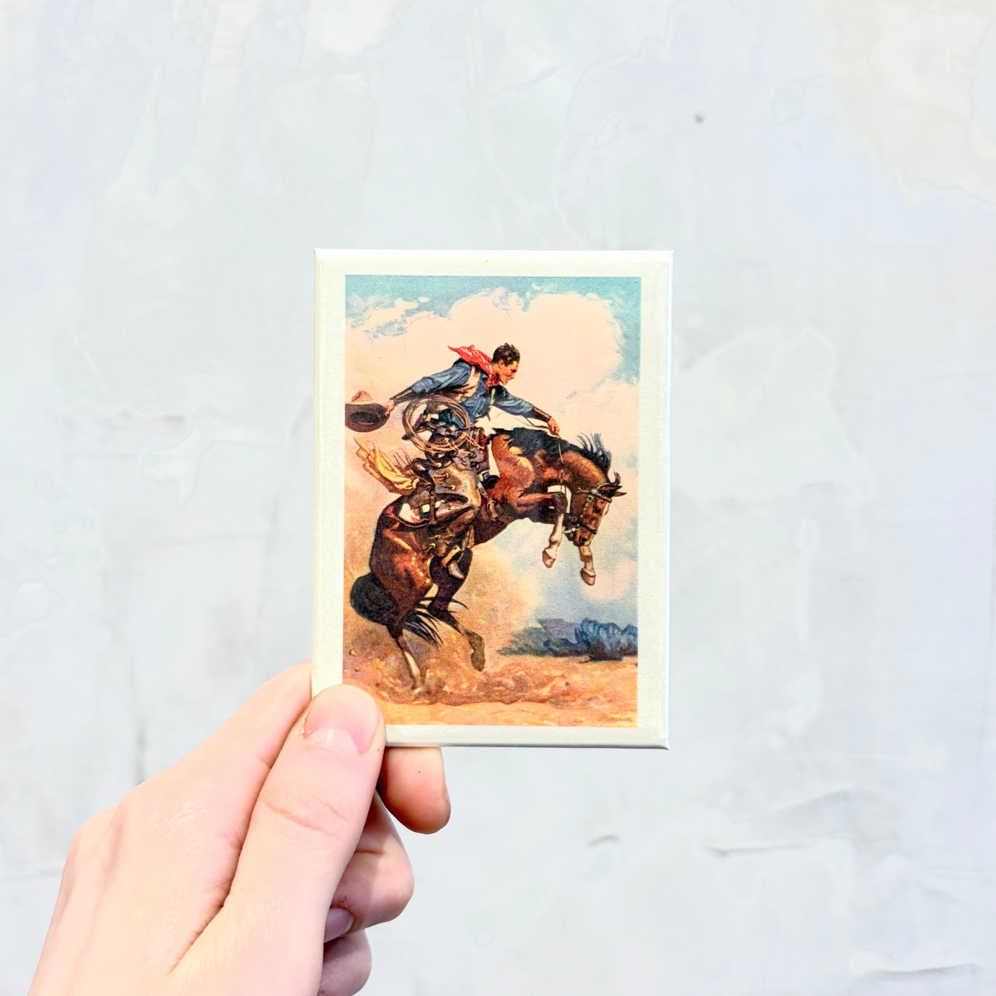 Cowboy On Bucking Bronco