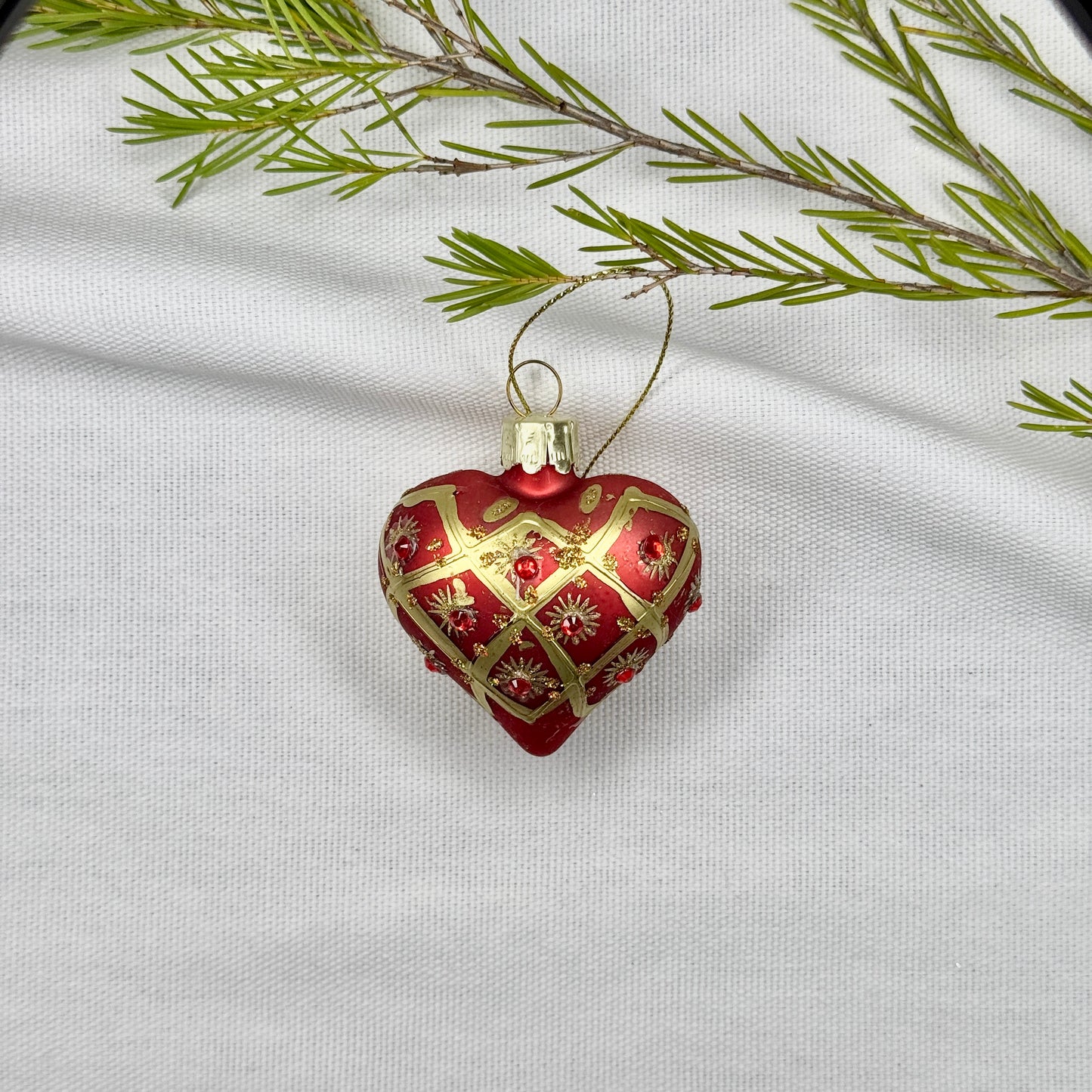 Glass Heart Ornament