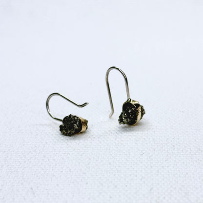 Pyrite Drop Earring