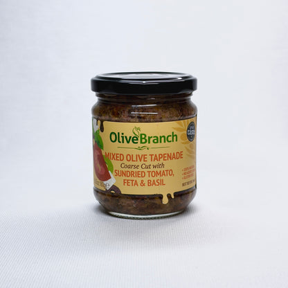 Mixed Olive Tapenade with Sundried Tomato, Feta & Basil