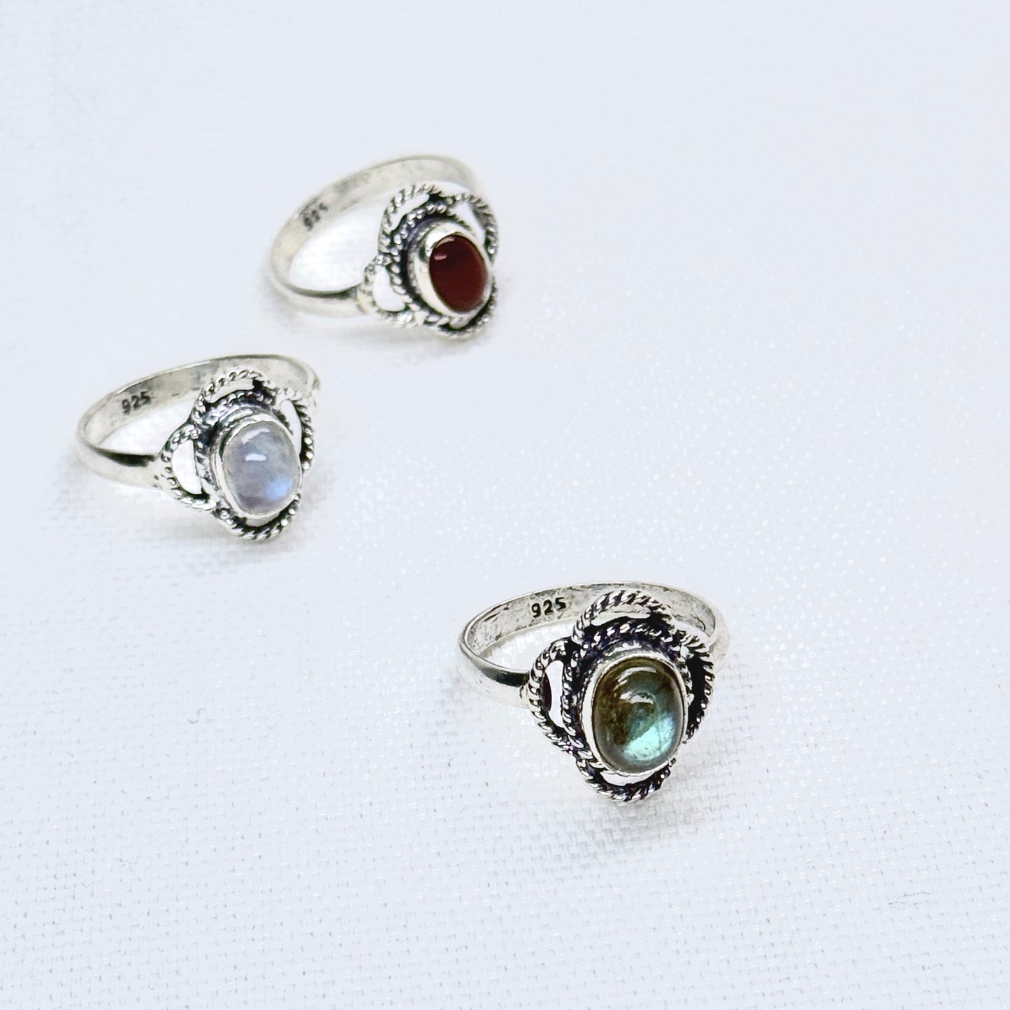 Silver Gemstone Ring #7