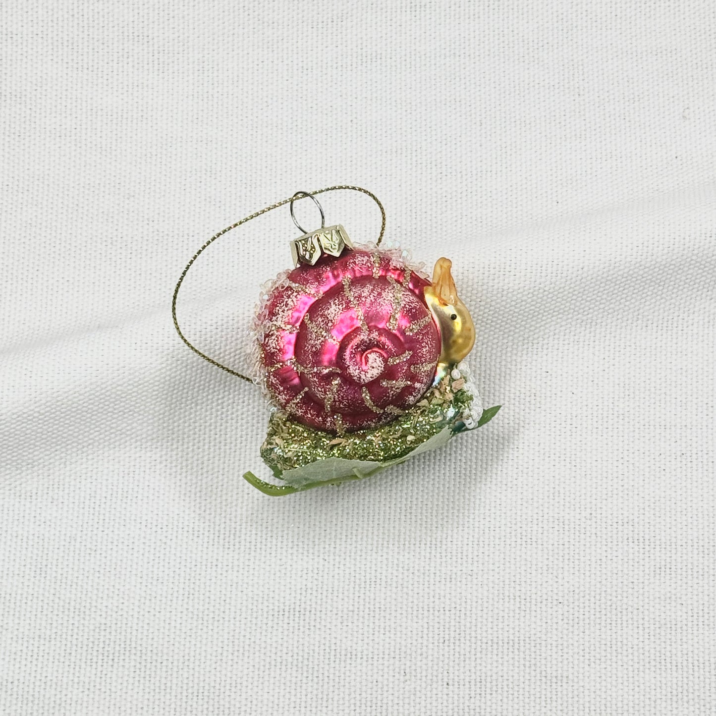 Snail on Leaf Ornament