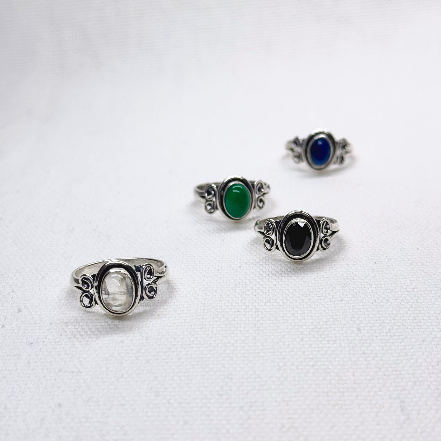 Silver Gemstone Ring #14