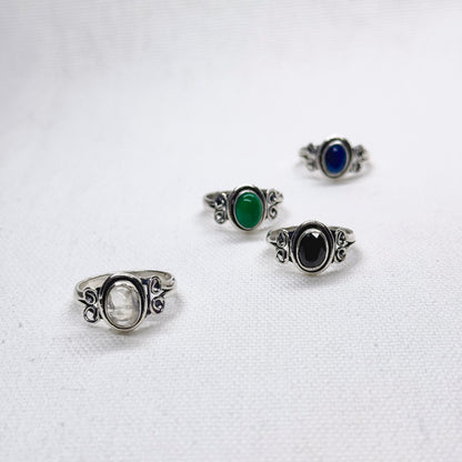 Silver Gemstone Ring #14