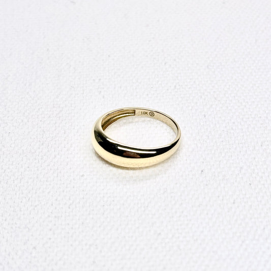 10K Dome Ring
