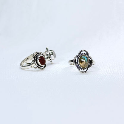 Silver Gemstone Ring #7