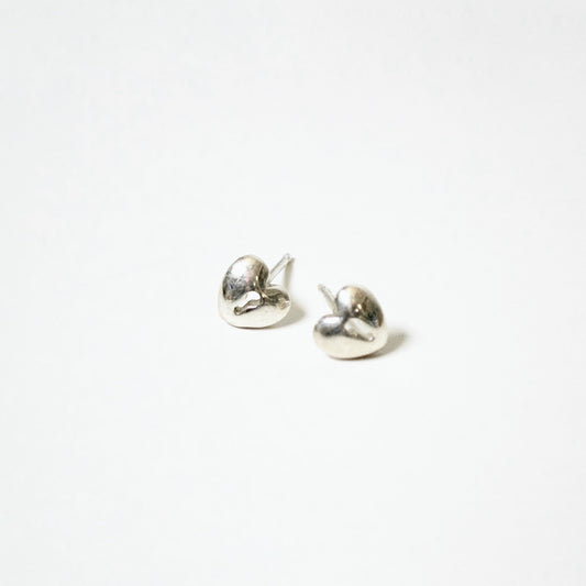 Heart Lock Charm Studs