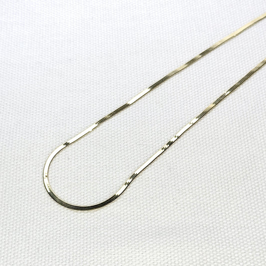 Gold Vermeil Herringbone Chain