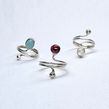 Silver Gemstone Ring #2