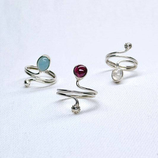 Silver Gemstone Ring #2
