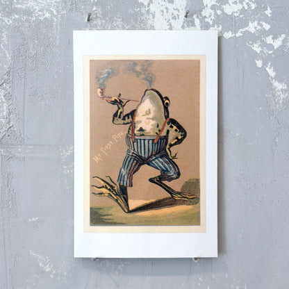 Walking Frog Postcard