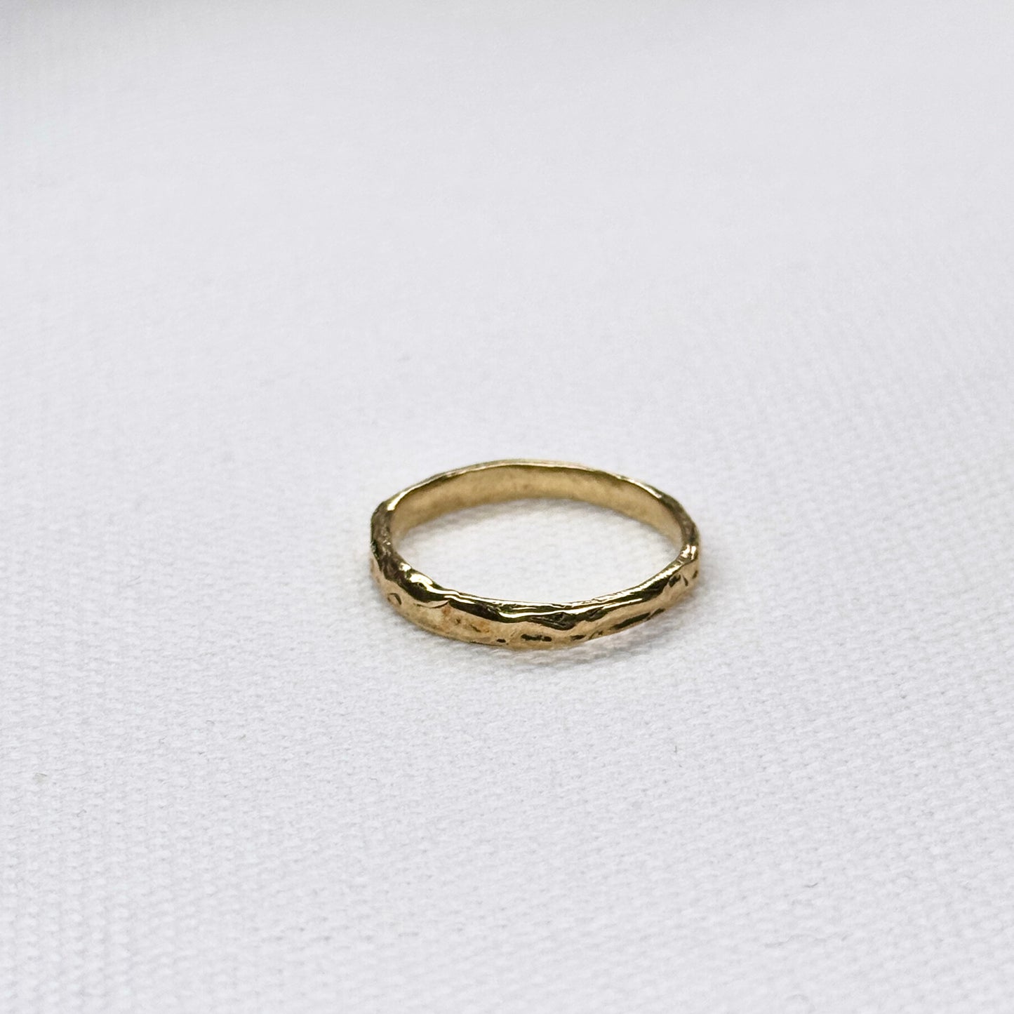 Narrow 14K Gold Band Ring