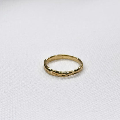 Narrow 14K Gold Band Ring