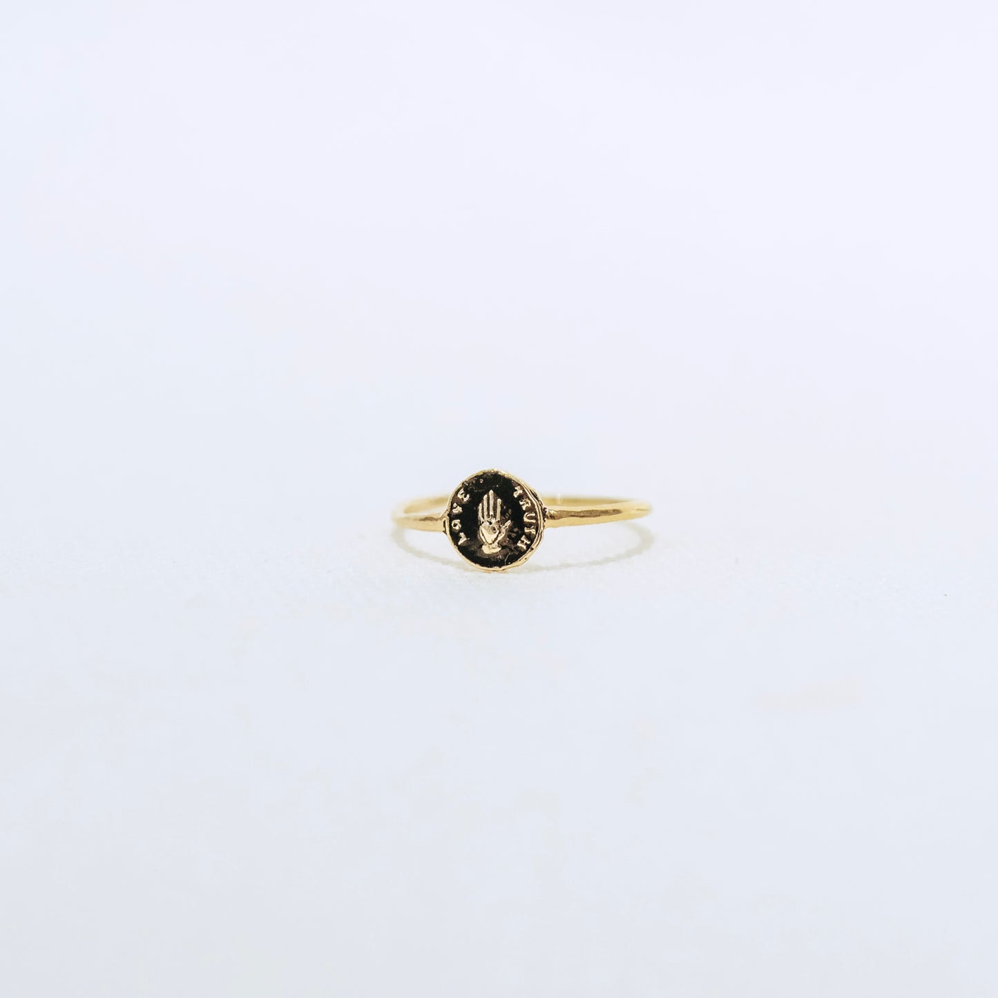 14K Love + Truth Ring
