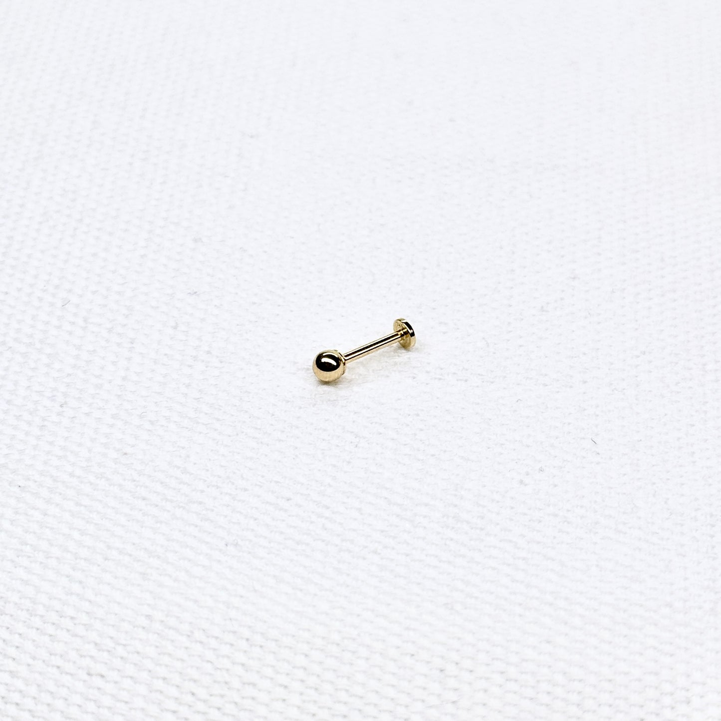 14K Ball Stud Single Piece