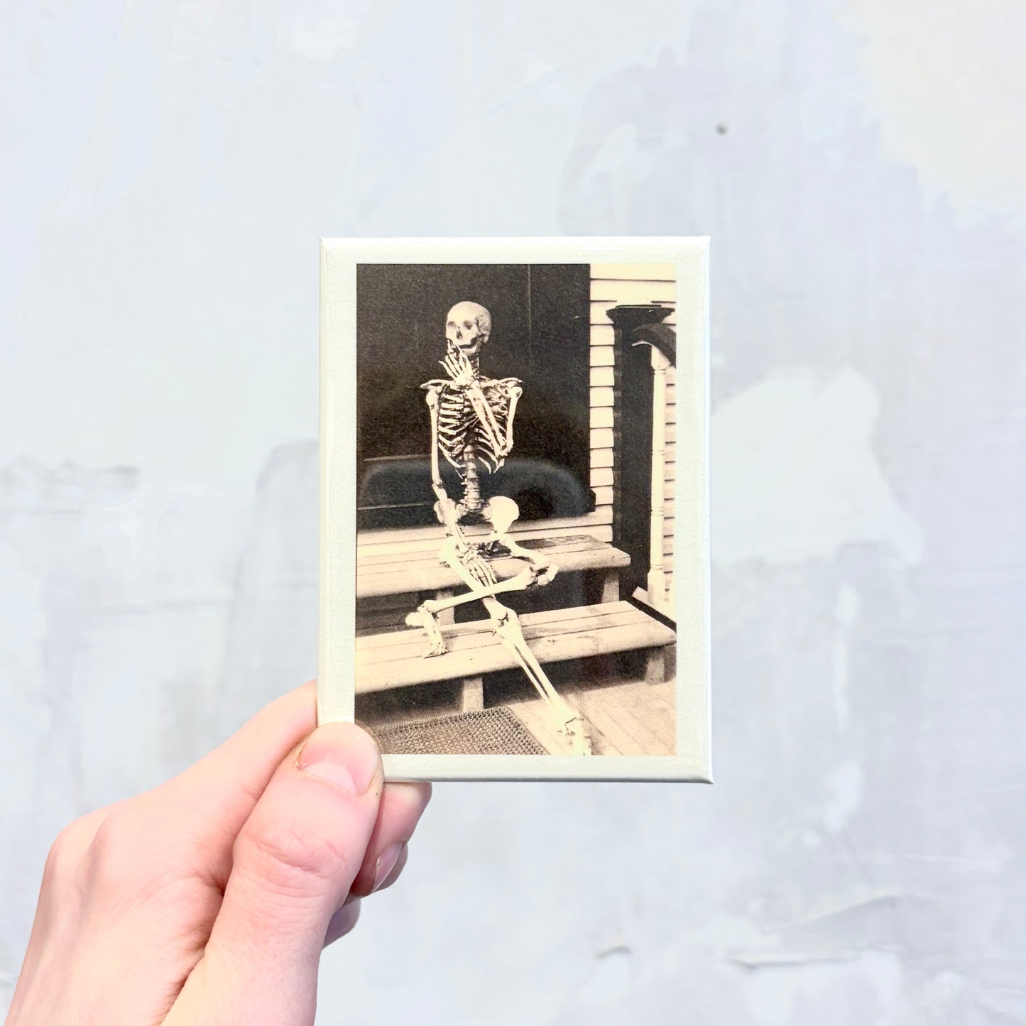 Skeleton Posed For Joke Picture