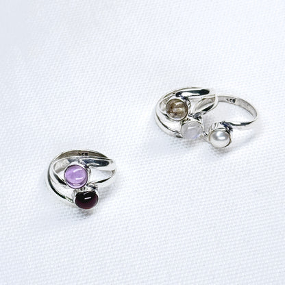 Silver Gemstone Ring #11