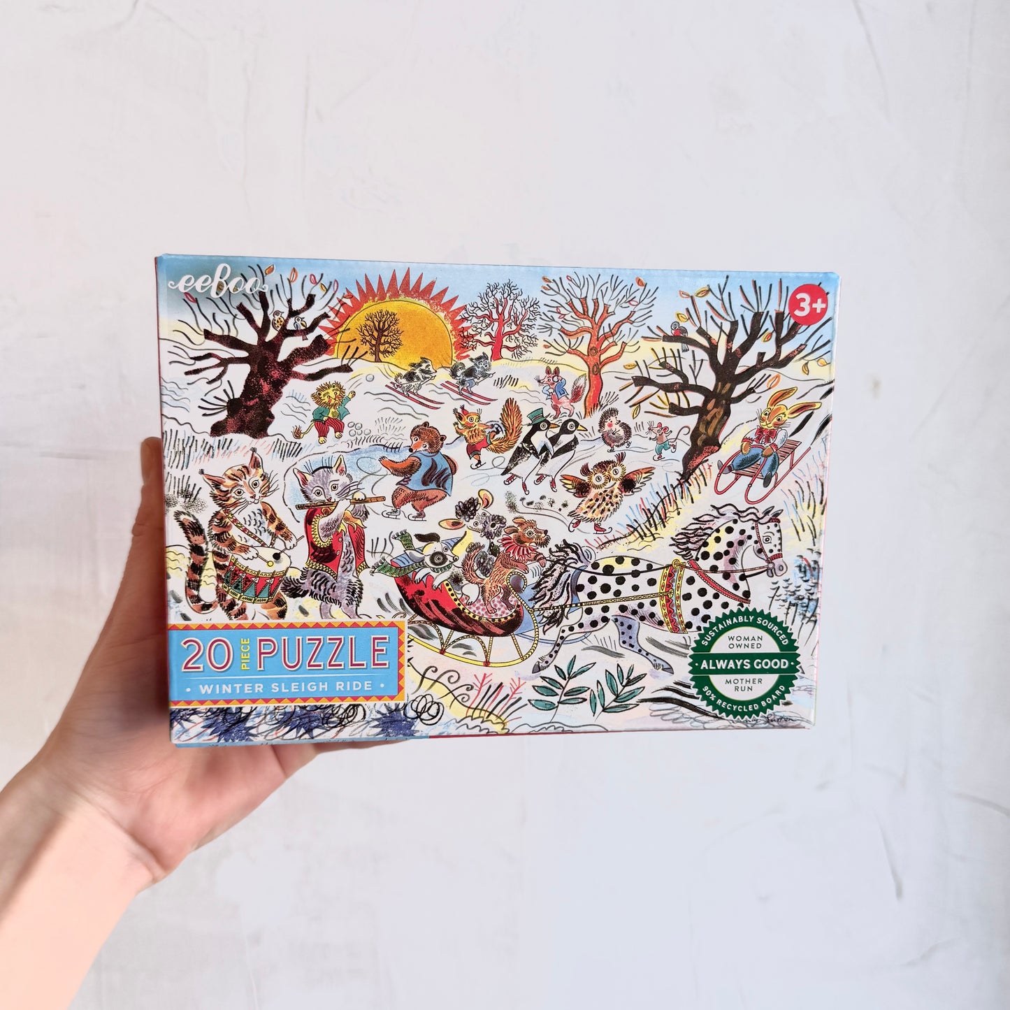 Winter Sleigh Ride 20 Piece Puzzle