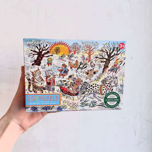 Winter Sleigh Ride 20 Piece Puzzle