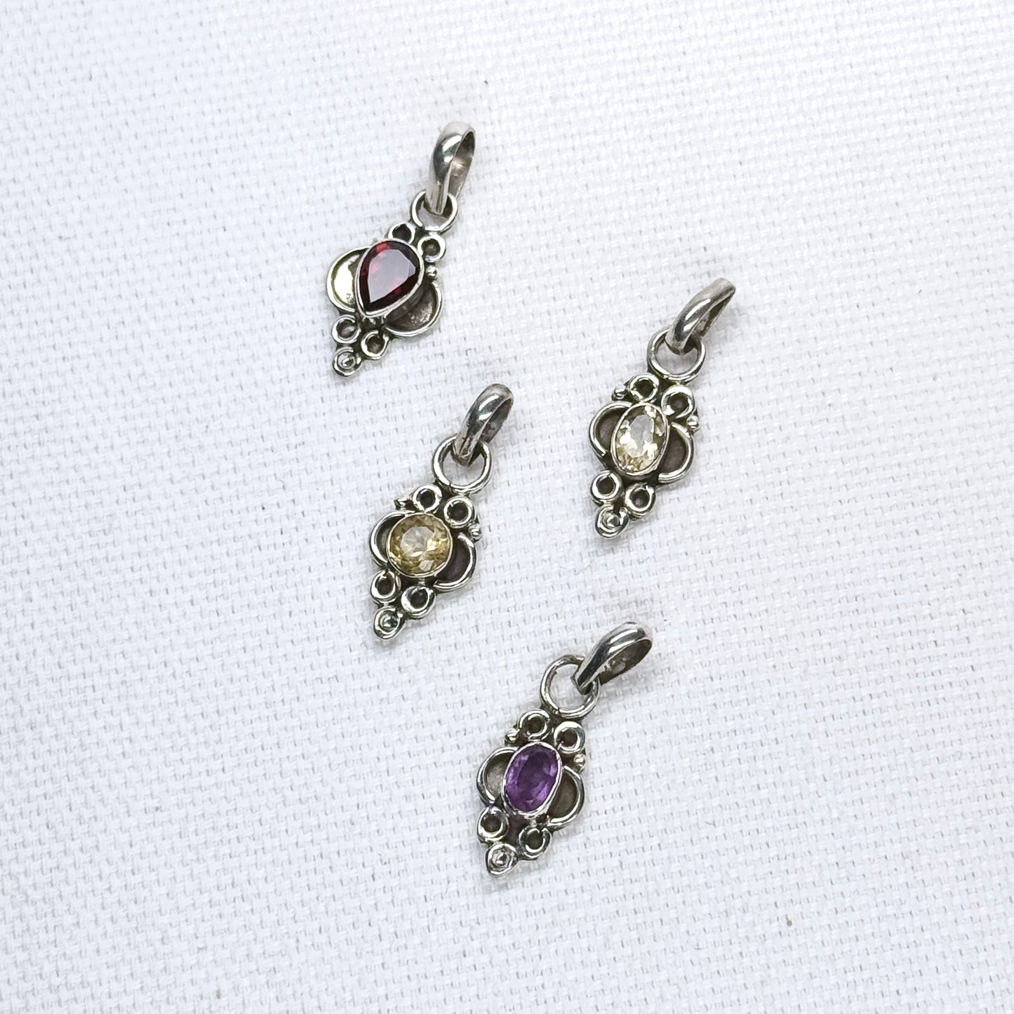 Silver Gem Pendant #9