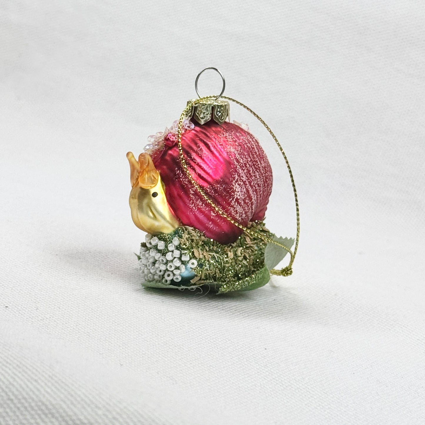 Snail on Leaf Ornament